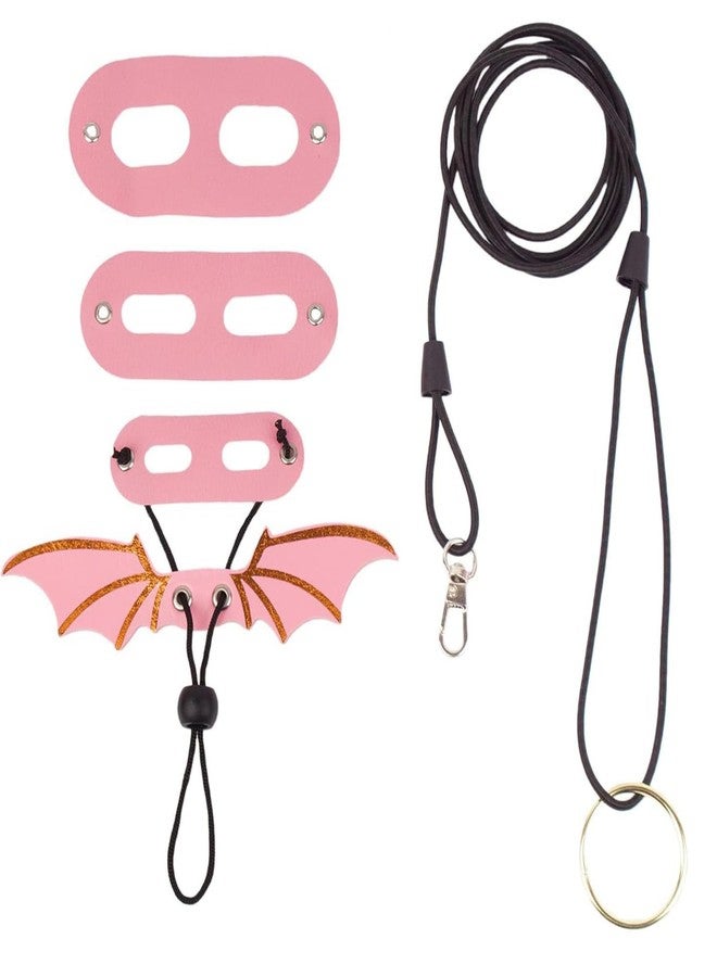 disclean Adjustable Lizard Harness and Leash Set with Wings 3 Pack S M L Soft Leather Reptile Costume Accessories for Bearded Dragon Chameleon Guinea Pig Small Animals Blue - Image 3